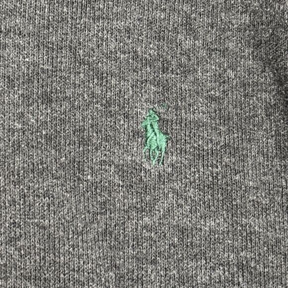 Polo Ralph Lauren Boy's Large 14-16 Gray 1/4 Zip Pullover Sweater Pony Logo - Picture 7 of 14